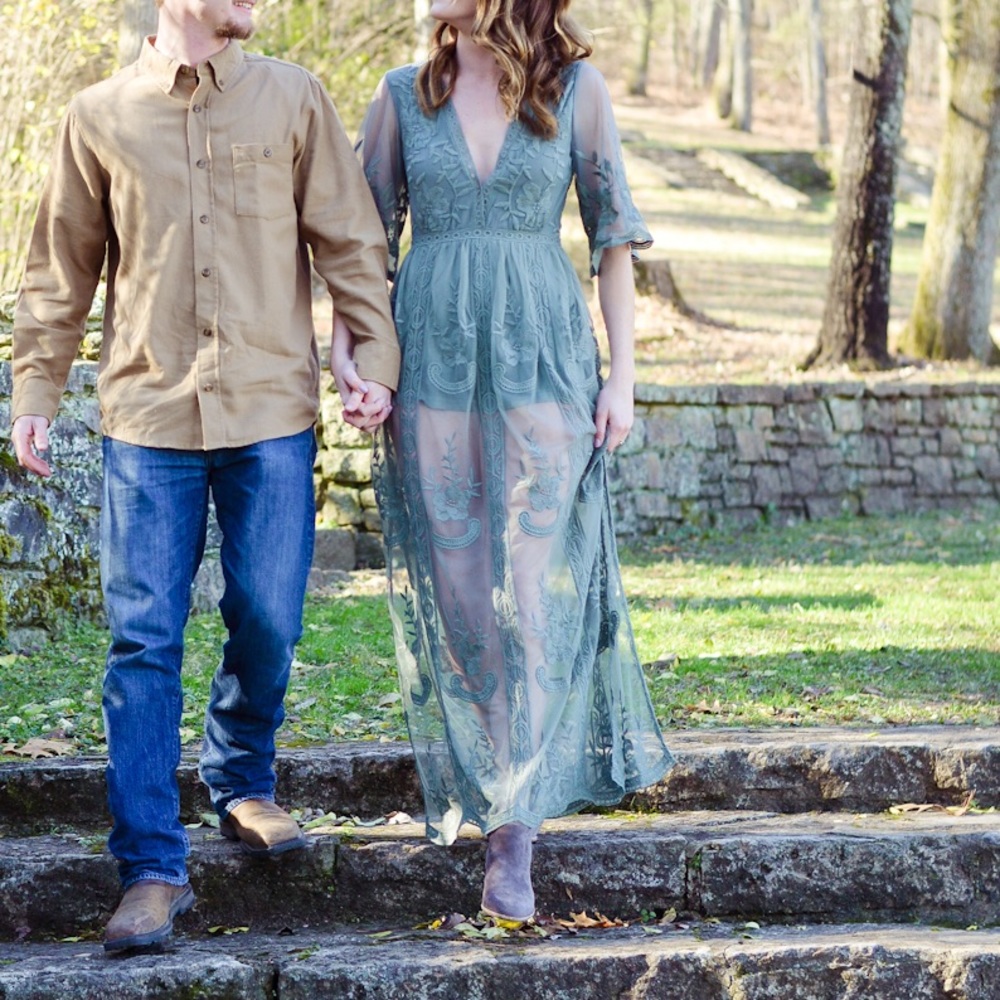 Moss Green Romper/Dress